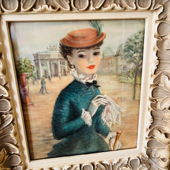 ❌SOLD❌VTG Cherry Jeffe Huldah original framed Lithograph - Picture 4 of 11